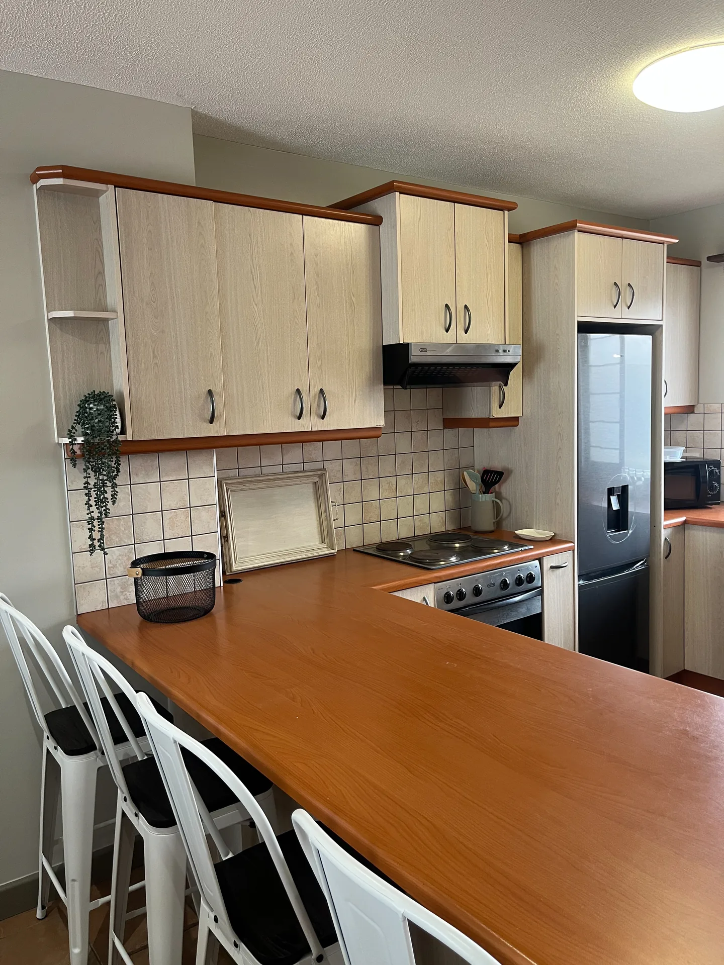 Moringa fully equipped kitchen with breakfast counter