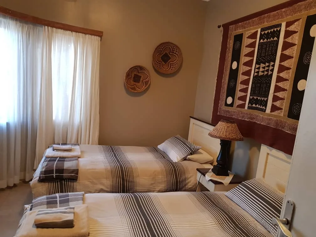 Rhino room with two single beds