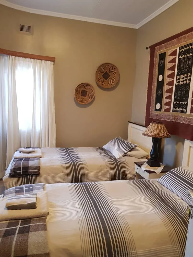 Rhino twin-bed room viewed from the doorway