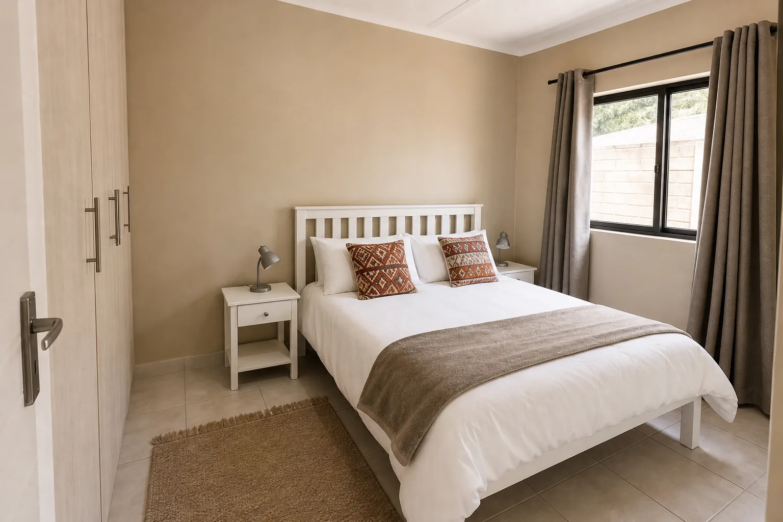 Moringa main bedroom with queen bed
